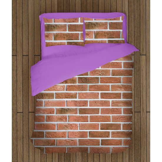 3D ágynemű - Brick Texture