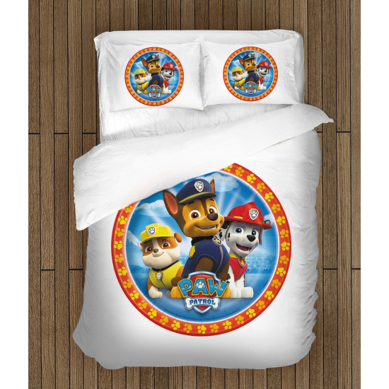 Mancs őrjárat ágyneműhuzat - Paw Patrol White