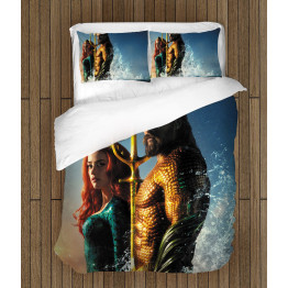 3D ágyneműhuzat - Aquaman and Mera