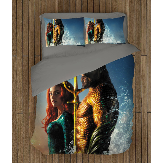 3D ágyneműhuzat - Aquaman and Mera