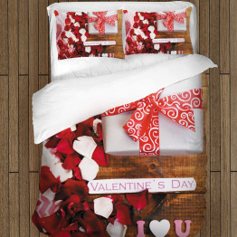 3D ágyneműhuzat - Valentine Day Gift