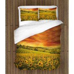 3D ágynemű - Sunflower Field