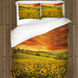 3D ágynemű - Sunflower Field