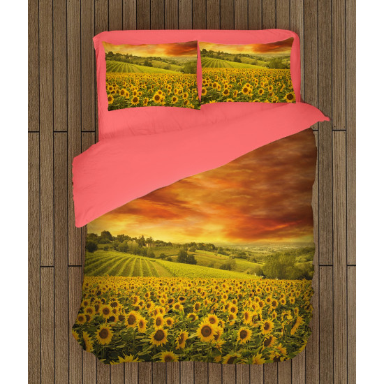 3D ágynemű - Sunflower Field