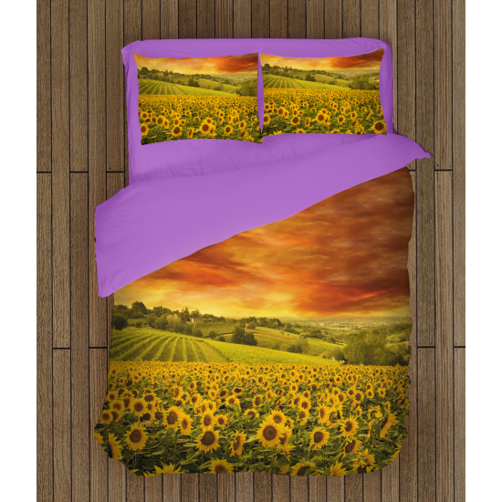 3D ágynemű - Sunflower Field