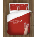 3D piros ágynemű - Happy Valentine Day Couple