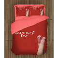 3D piros ágynemű - Happy Valentine Day Couple