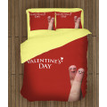 3D piros ágynemű - Happy Valentine Day Couple