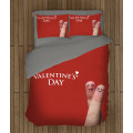 3D piros ágynemű - Happy Valentine Day Couple