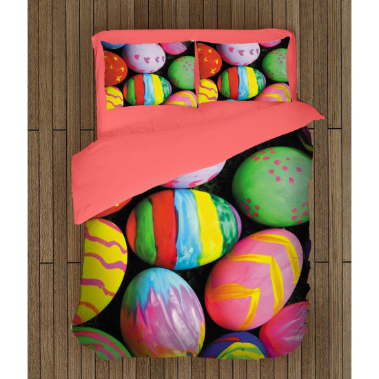 Húsvéti minőségi ágyneműhuzat - Colorful Easter Eggs