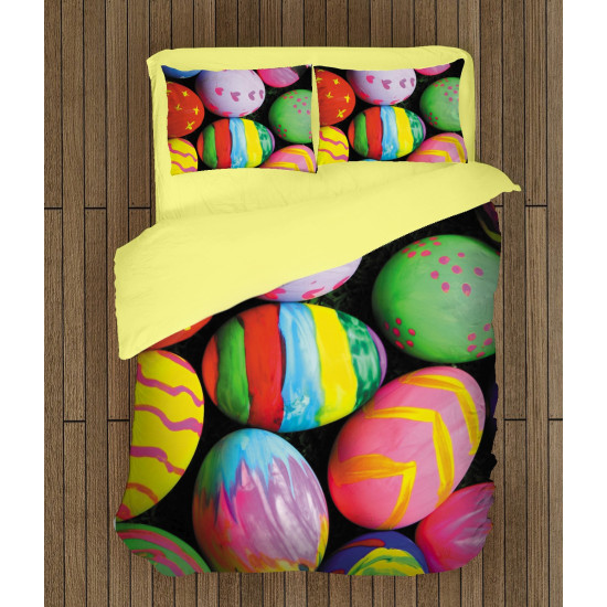 Húsvéti minőségi ágyneműhuzat - Colorful Easter Eggs