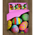 Húsvéti minőségi ágyneműhuzat - Colorful Easter Eggs