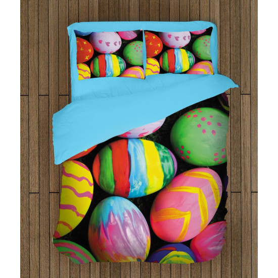 Húsvéti minőségi ágyneműhuzat - Colorful Easter Eggs