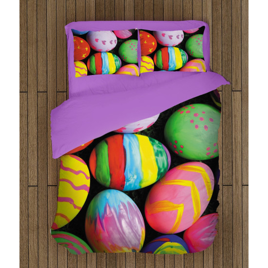 Húsvéti minőségi ágyneműhuzat - Colorful Easter Eggs