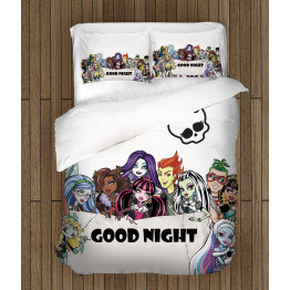 3D gyerek ágyneműhuzat-garnitúrá - Monster High Good Night