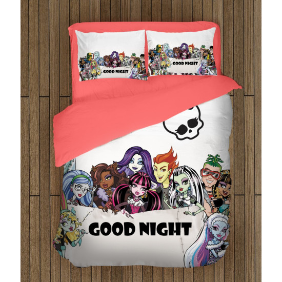 3D gyerek ágyneműhuzat-garnitúrá - Monster High Good Night