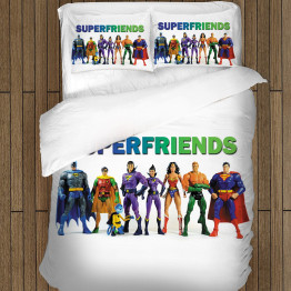 Gyerek ágynemű garnitúra - Super Friends