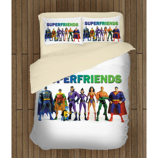 Gyerek ágynemű garnitúra - Super Friends