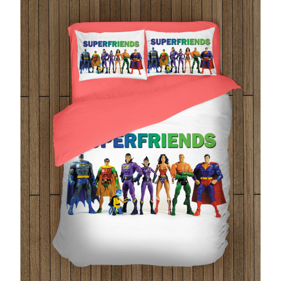 Gyerek ágynemű garnitúra - Super Friends