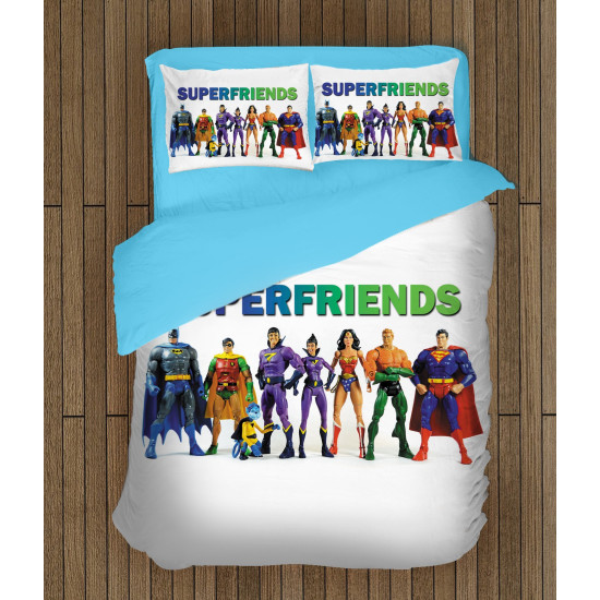 Gyerek ágynemű garnitúra - Super Friends