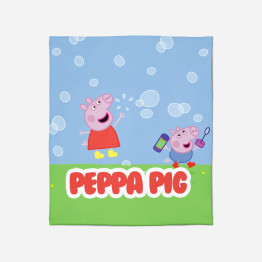 Peppa polár takaró - Peppa Pig Bubbles