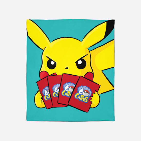 Pokemon gyerek takaró - Pikachu Cards