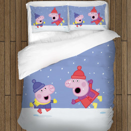 Peppa Karácsonyi ágynemű - Peppa Pig Christmas