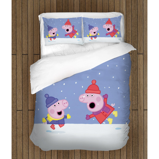 Peppa Karácsonyi ágynemű - Peppa Pig Christmas