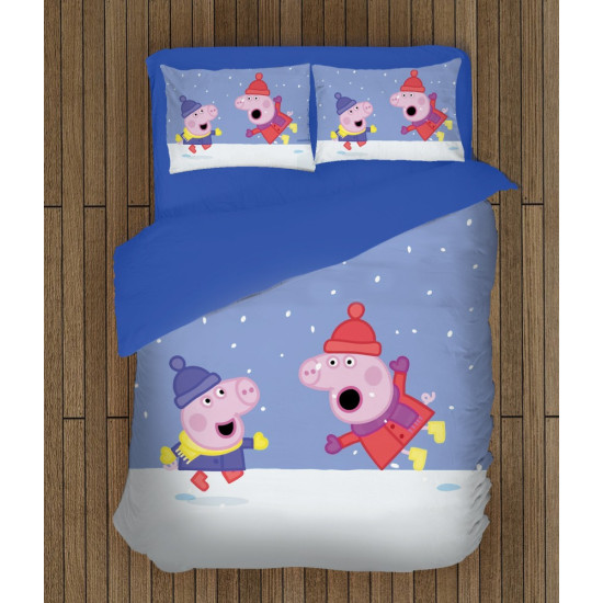 Peppa Karácsonyi ágynemű - Peppa Pig Christmas