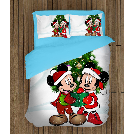 Miki és Minnie ágynemű szett - Christmas Minnie and Mickey