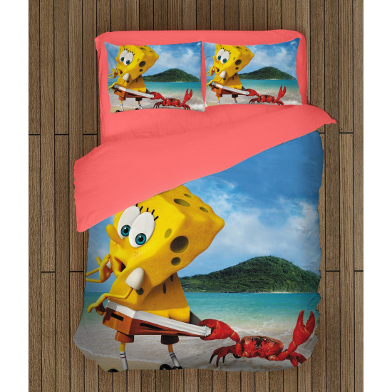 Paplanos ágyneműhuzat - Sponge Bob On The Beach