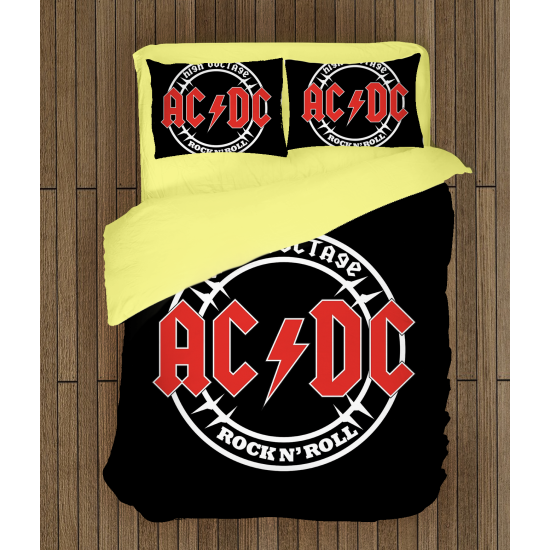 Paplan párnahuzat szett AC/DC Rock n' Roll