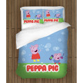 Peppa Malac gyerek paplan párnahuzat szett - Peppa Pig Bubbles