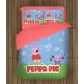 Peppa Malac gyerek paplan párnahuzat szett - Peppa Pig Bubbles