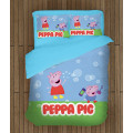 Peppa Malac gyerek paplan párnahuzat szett - Peppa Pig Bubbles