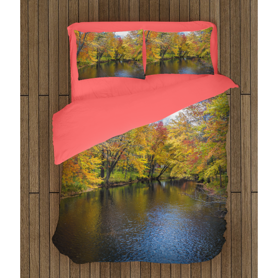 3D meleg paplan - River in autumn