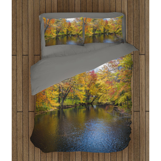 3D meleg paplan - River in autumn