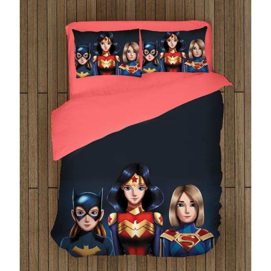 Gyerek paplan szett - Super Hero Girls