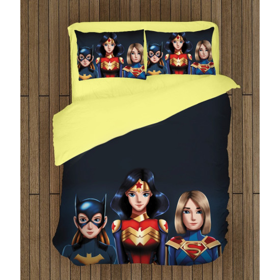 Gyerek paplan szett - Super Hero Girls