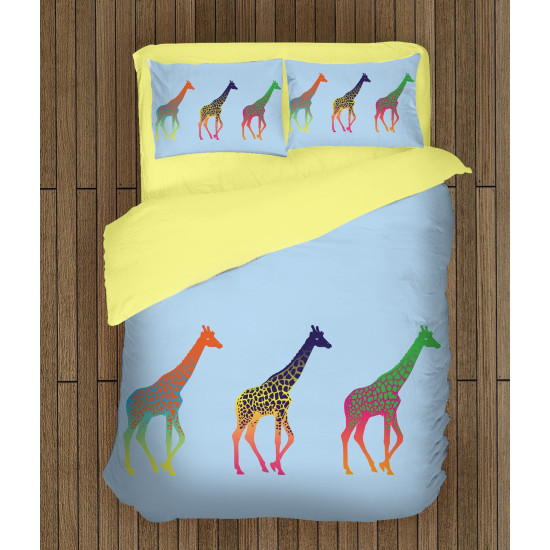 Paplanos ágynemű - Colorful Giraffes