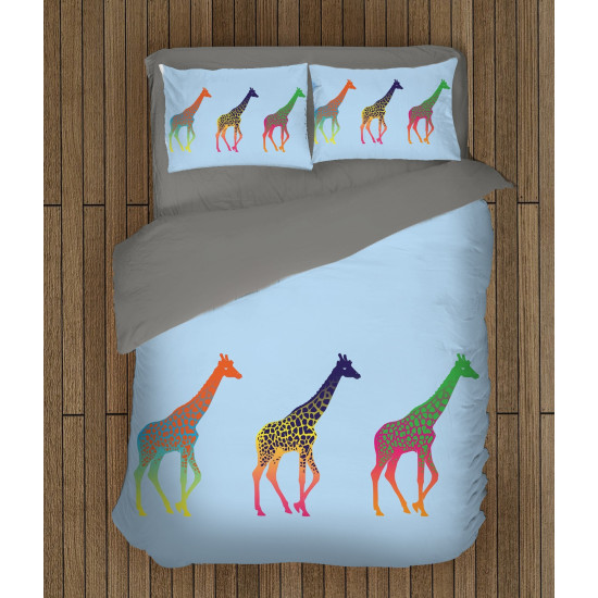 Paplanos ágynemű - Colorful Giraffes