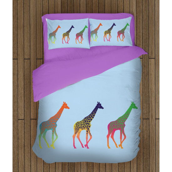 Paplanos ágynemű - Colorful Giraffes