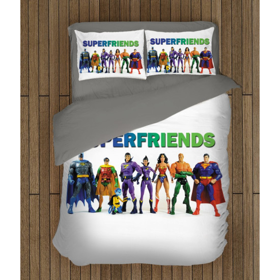 3D súlyozott takaró - Super Friends