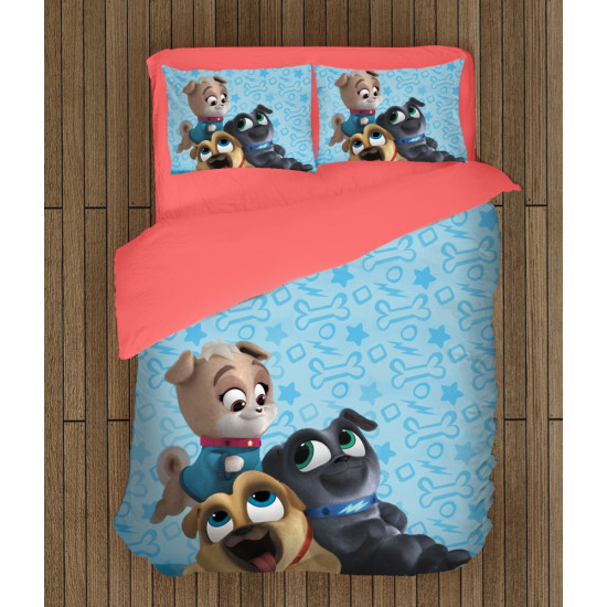 Gyerek paplan párnahuzat szett - 3D Puppy Dog Pals