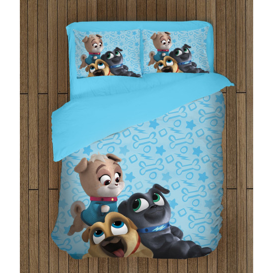 Gyerek paplan párnahuzat szett - 3D Puppy Dog Pals