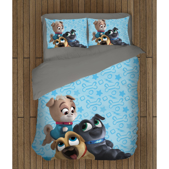 Gyerek paplan párnahuzat szett - 3D Puppy Dog Pals