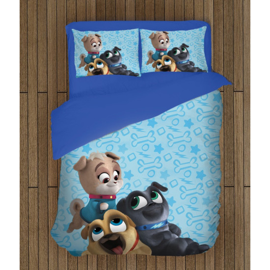 Gyerek paplan párnahuzat szett - 3D Puppy Dog Pals