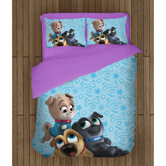 Gyerek paplan párnahuzat szett - 3D Puppy Dog Pals