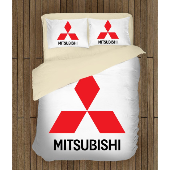 3D autós paplan garnitúra - Mitsubishi Logo