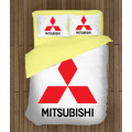 3D autós paplan garnitúra - Mitsubishi Logo